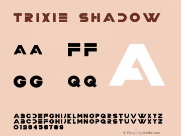 Trixie Shadow Version 1.000;PS 001.001;hotconv 1.0.56图片样张
