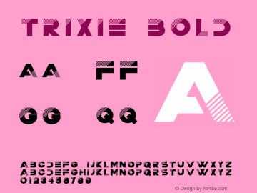 Trixie-Regular Version 1.000;PS 001.001;hotconv 1.0.56图片样张