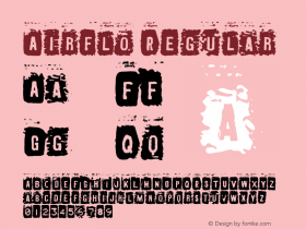 Airflo W00 Regular Version 4.10 Font Sample