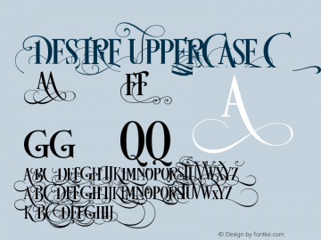 DesireUppercase-2 Version 3.000;com.myfonts.charlesborges.desire.UniqueName-24292-29386-1386605111-3161-6-133747.wfkit2.45WR图片样张