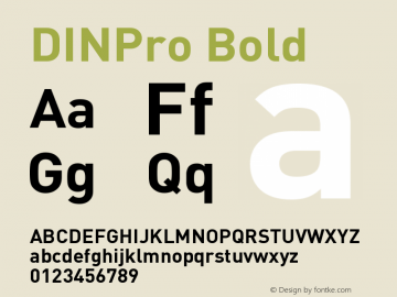 DINPro-Bold Version 7.460;PS 7.046;hotconv 1.0.38 Font Sample