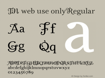TN web use only Version 2.000 Font Sample