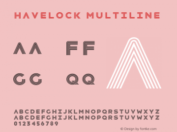 ø Version 1.000 Font Sample