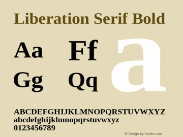 Liberation Serif Bold Version 2.00.2图片样张