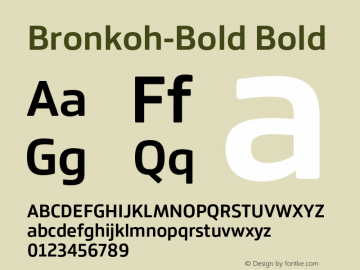 Bronkoh-Bold Version 1.000;com.myfonts.easy.hand-foundry.bronkoh.bold.wfkit2.version.4AUa Font Sample