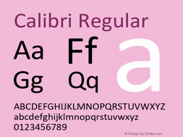 calibri font closest match
