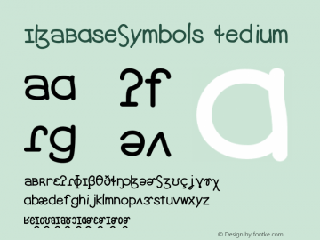 IPABaseSymbols Medium Version 001.000 Font Sample