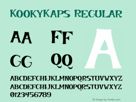 KookyKaps Regular 1.0 09/10/97图片样张