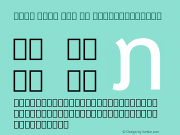 Noto Sans Lao UI SemiCondensed Version 2.000 Font Sample