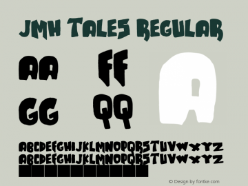 JMHTALES-Regular Version 1.000 Font Sample