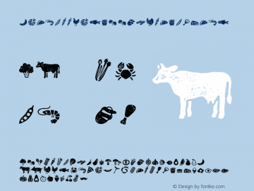 Zing Goodies BBQ Icons Grunge Version 1.000;PS 001.000;hotconv 1.0.88;makeotf.lib2.5.64775图片样张