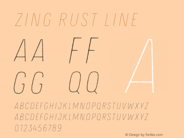Zing Rust Line Version 1.000;PS 001.000;hotconv 1.0.88;makeotf.lib2.5.64775 Font Sample