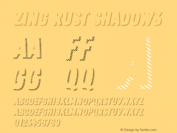 Zing Rust Shadow3 Version 1.000;PS 001.000;hotconv 1.0.88;makeotf.lib2.5.64775图片样张