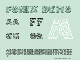 Fonix Demo Version 1.000 Font Sample