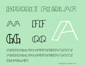 Bouquet Version 1.00 October 16, 2017, initial release Font Sample