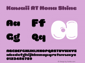 Kawaii RT Mona Shine Version 1.00, SI, March 28, 2017, initial release Font Sample