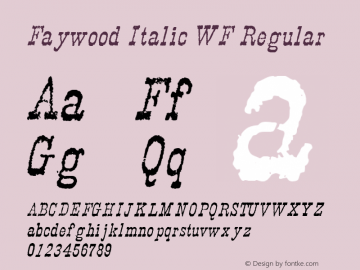 Faywood Italic WF 001.001图片样张