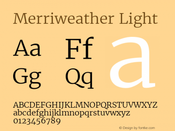 Merriweather Light Regular Version 1.584; ttfautohint (v1.5) -l 6 -r 36 -G 0 -x 10 -H 350 -D latn -f cyrl -w 