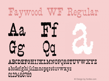 FaywoodWF Version 001.001图片样张