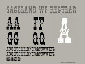 SagelandWF Version 001.001 Font Sample