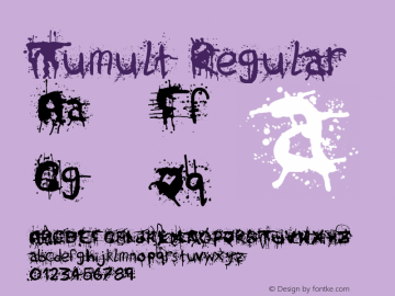 Tumult Regular Version 1.000;PS 001.000;hotconv 1.0.88;makeotf.lib2.5.64775图片样张