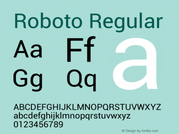 Roboto Version 1.10(HY) Font Sample