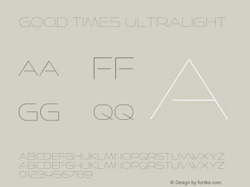 Good Times Ultralight Version 1.00, SI, May 11, 2012, initial release图片样张