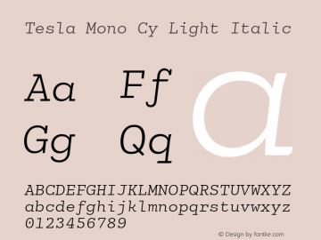 Tesla Mono Cy Lt Ita Version 5.0; 2015图片样张