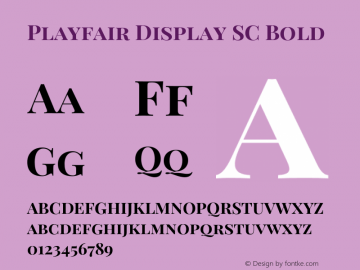 Playfair Display SC Bold Version 1.201;PS 001.201;hotconv 1.0.88;makeotf.lib2.5.64775图片样张