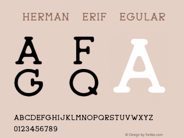 Sherman Serif Version 1.002;Fontself Maker 2.1.2 Font Sample