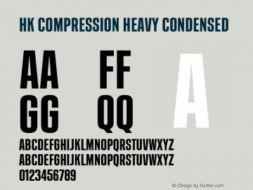 HK Compression Heavy Condensed Version 1.038图片样张