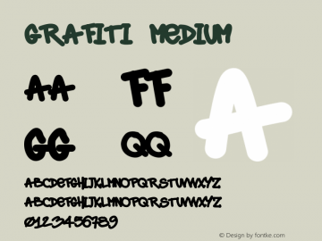 GRAFITI Medium Version 001.000 Font Sample