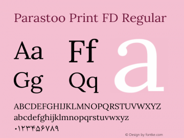 Parastoo Print FD Version 1.0.0-alpha4图片样张