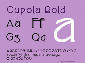 Cupola-Bold Version 001.000图片样张