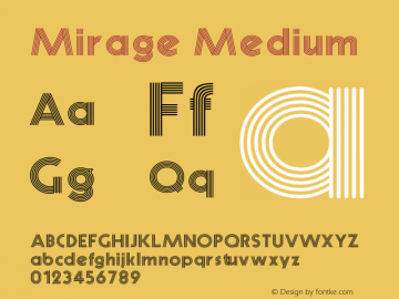 Mirage Version 001.000 Font Sample