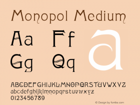 Monopol Version 001.000 Font Sample