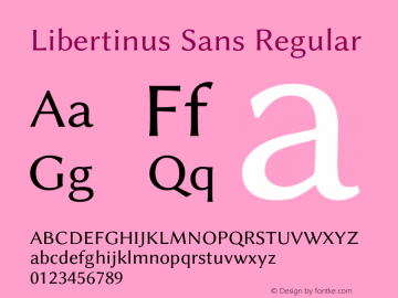 Libertinus Sans Version 6.5 Font Sample