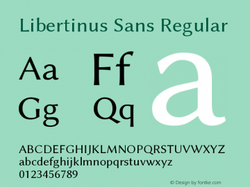 Libertinus Sans Version 1.1.8 Font Sample