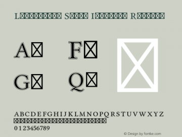Libertinus Serif Initials Version 6.5 Font Sample