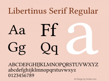 Libertinus Serif Version 6.5图片样张