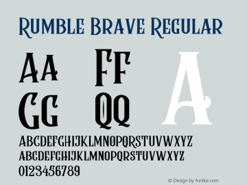 Rumble Brave Regular Version 1.000图片样张