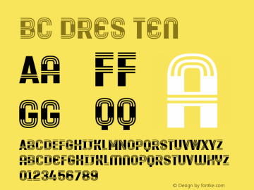 BC Dres Ten Regular Version 1.000图片样张