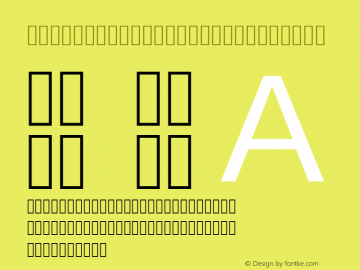  Regular-Alphabetic Version 1.0图片样张