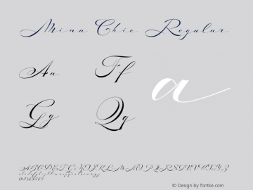 Mina Chic Version 1.11 Font Sample