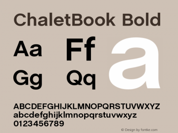 ChaletBook Bold OTF 1.000;PS 001.000;Core 1.0.29 Font Sample