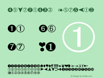 DingBats2 Regular IAUC-1 Font Sample