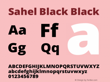 Sahel Black Version 1.0.0-alpha12 Font Sample