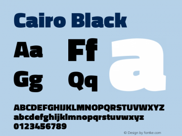 Cairo Black Version 3.000图片样张