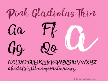 PinkGladiolusone Version 1.000;PS 001.001;hotconv 1.0.56图片样张