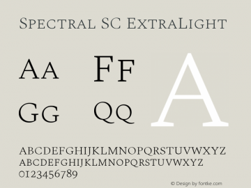 Spectral SC ExtraLight Version 2.001图片样张